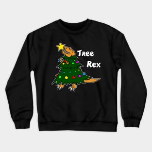 Tree Rex Funny Dinosaur Christmas Holiday Party T-Rex X-Mas Crewneck Sweatshirt